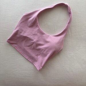 Light Pink Halter Crop Top